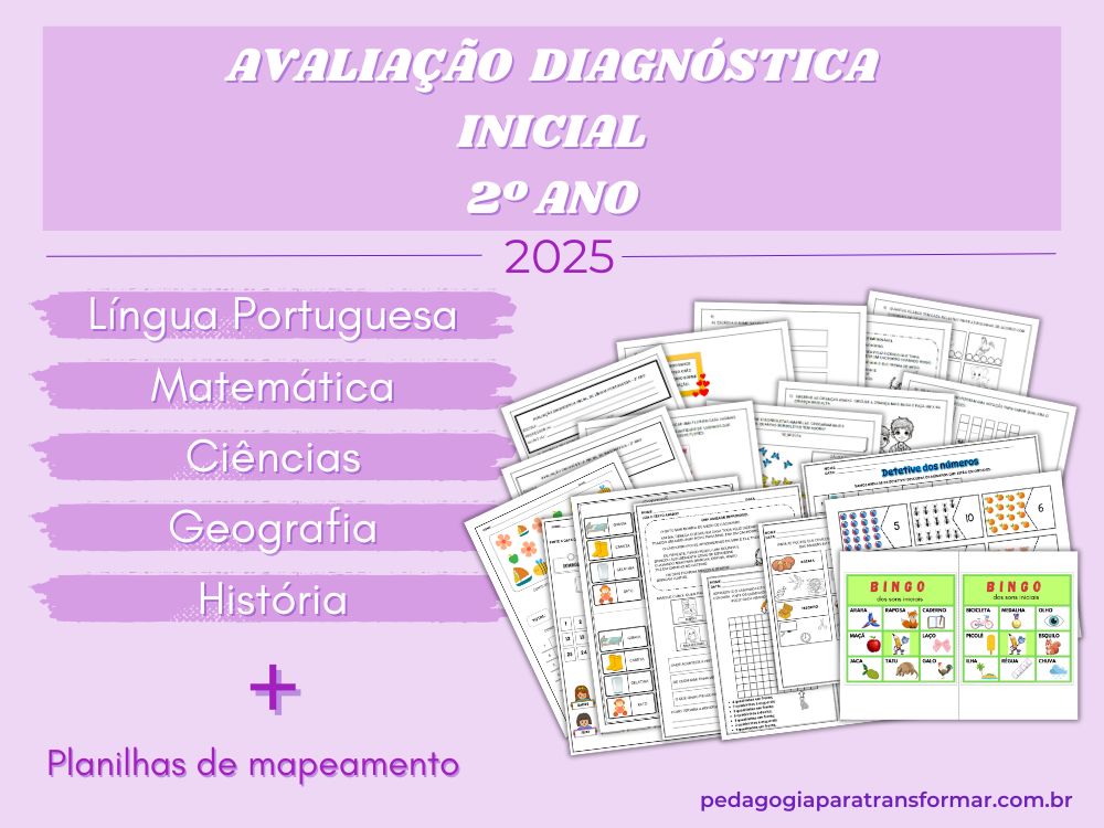 Capa do post Avaliação Diagnóstica Inicial do 2º Ano dos Anos Iniciais para 2025