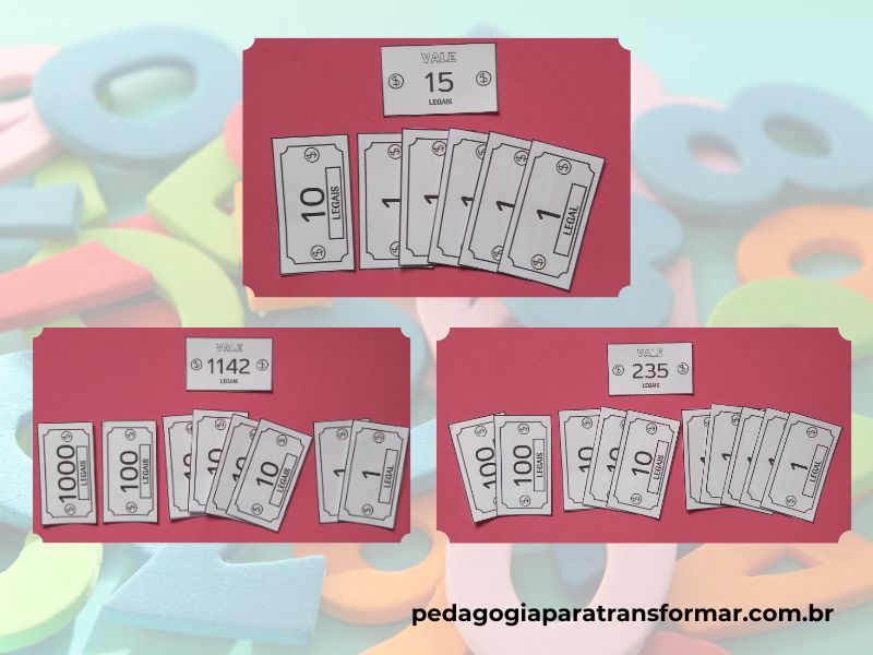 Exemplo de jogo para intervenção pedagógica de matemática sobre sistema de numeração decimal.