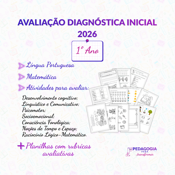 Avaliação diagnóstica inicial para 1º Ano